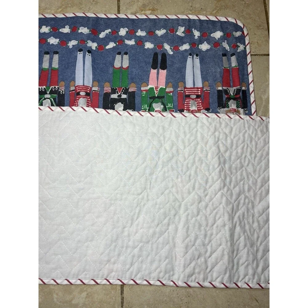 Vintage NUTCRACKERS Christmas Table Runner  13